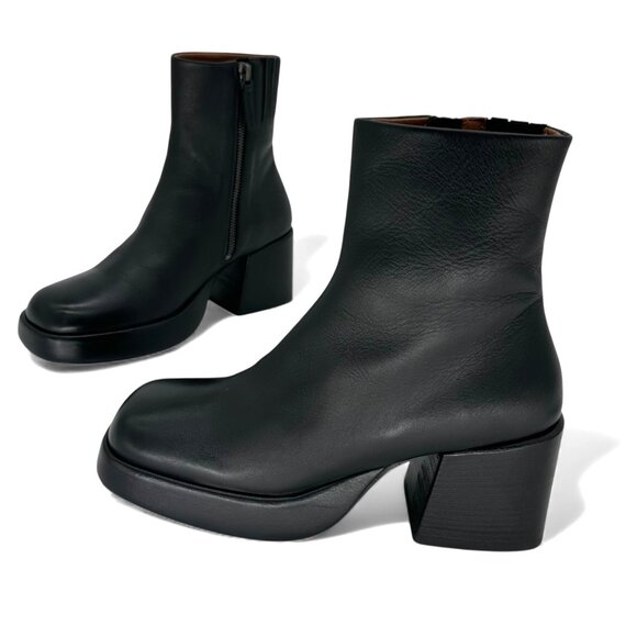 Marsèll $1680 Plattino Tronchetto Handcrafted Leather Ankle Boots Size 36 - 6 US - Picture 5 of 10